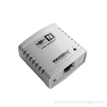 USB2.0 Printer Server with USB Hub Function, -480Mbps Speed and Easy to Use